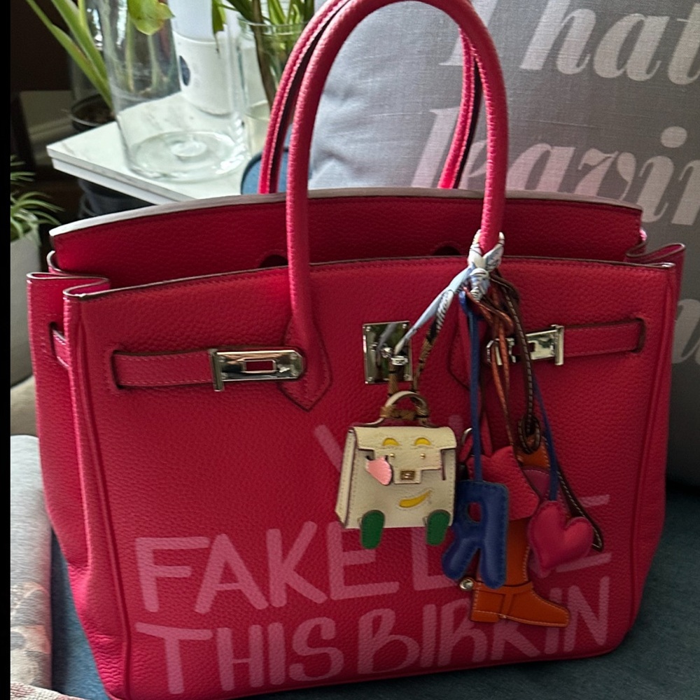 Colorful Designer Mini Bag Charm - Picture 3 of 4